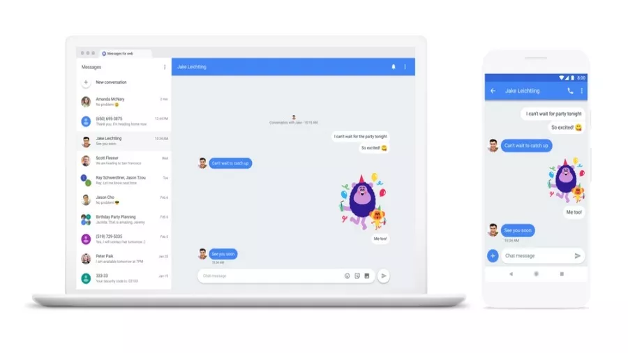 Android Messages Web Version