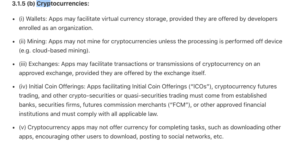 Apple Bans cryptocurrency mining apps