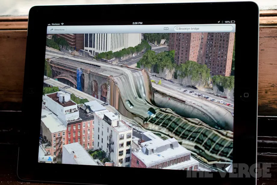 Apple maps - Brooklyn Bridge