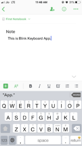 Blink Keyboard App