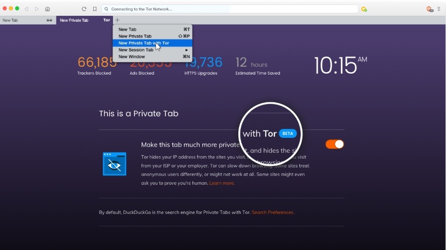 Brave browser private tabs with tor