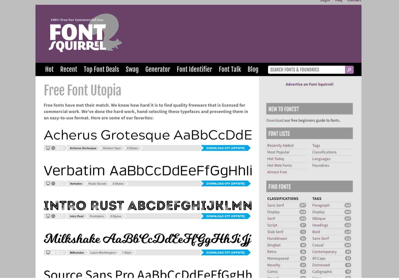 10 Best Free Fonts Download Websites You Should Use In 2018