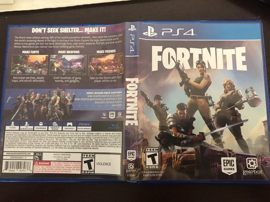 fortnite cd for ps4