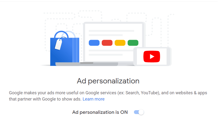 Google Ad Personalization Settings