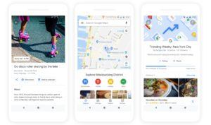 Google Maps Features Explore tab