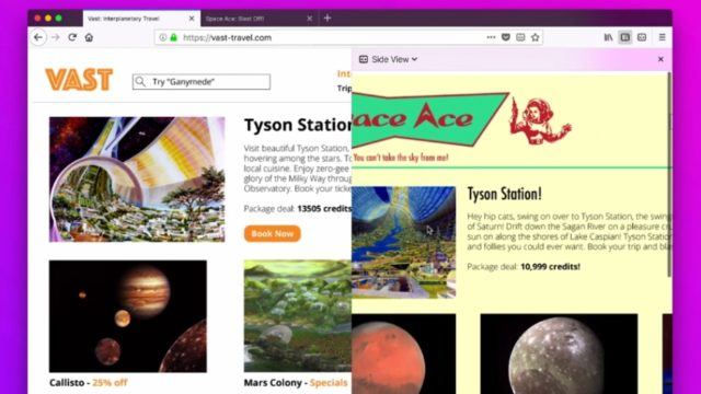Mozilla Firefox Experiments Side View Colors