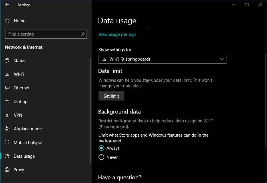 Windows 10 Data Usage: How To Check Data Usage And Set Data Limit?