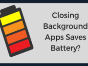 closing background apps saves battery