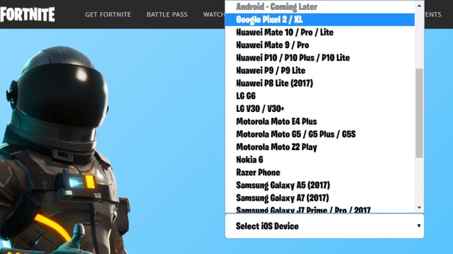 Fortnite For Android Will Launch On These 40 Android Smartphones - list of android devices that would support fortnite for android