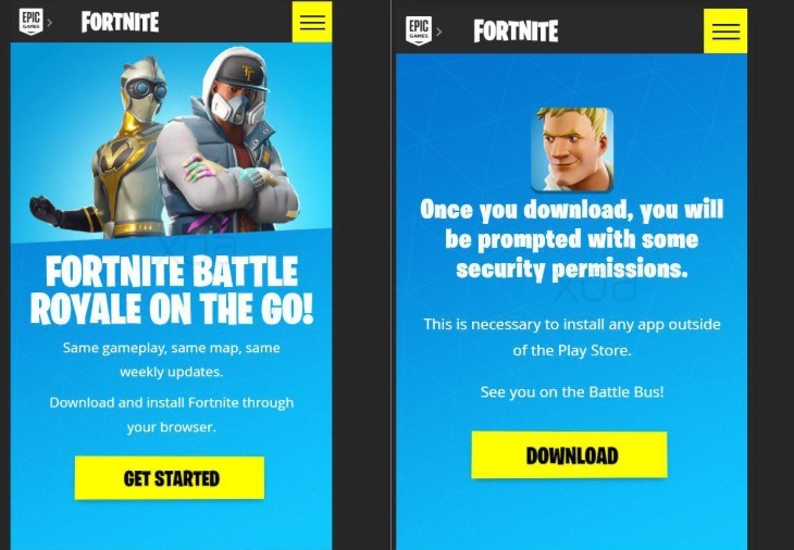 Fortnite download for android