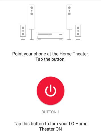 Peel Remote button testing