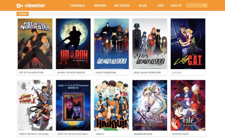 Anime Stream on the web