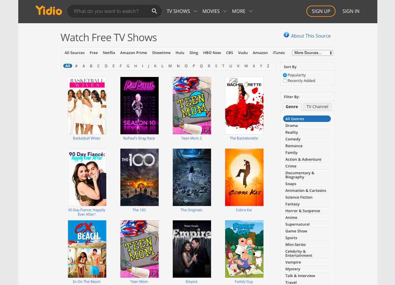 Best sites to watch free tv shows sale