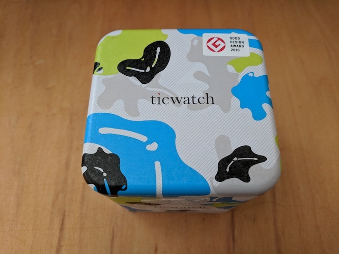ticwatch e box side