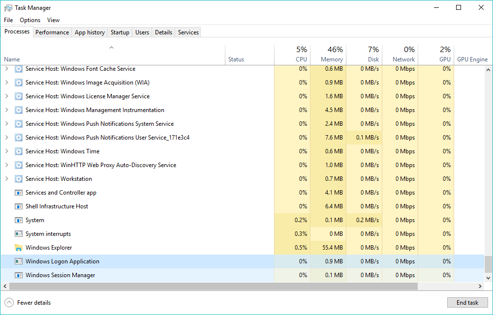 winlogon.exe windows 10 process 1