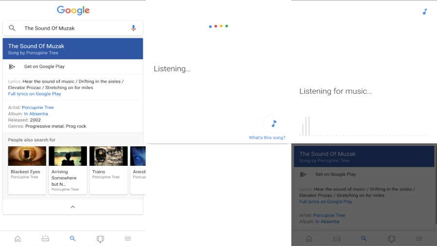 Google Music Recognition App