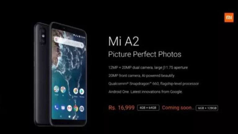 Xiaomi Mi A2 Launched In India For Rs 16,999; Pre-order Starts Tomorrow
