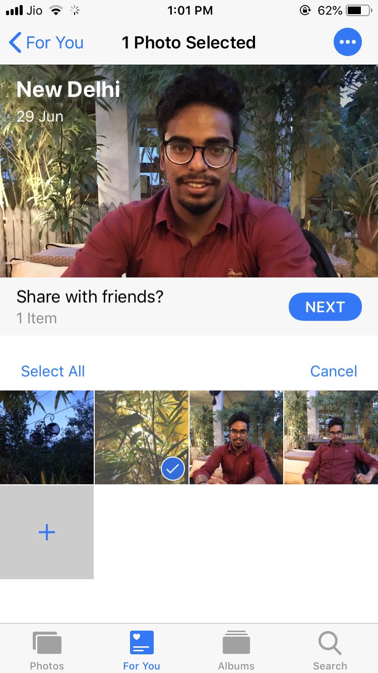 Sharing suggestions in ios 12