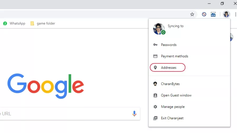 How to turn off Auto fill in Google Chrome
