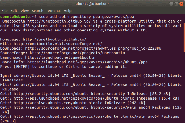 Install UNetBootin Ubuntu