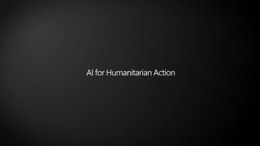 Microsoft AI for humanitarian initiative