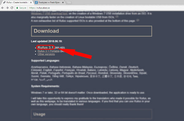 RUFUS Download Latest