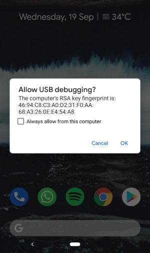 USB debugging Android