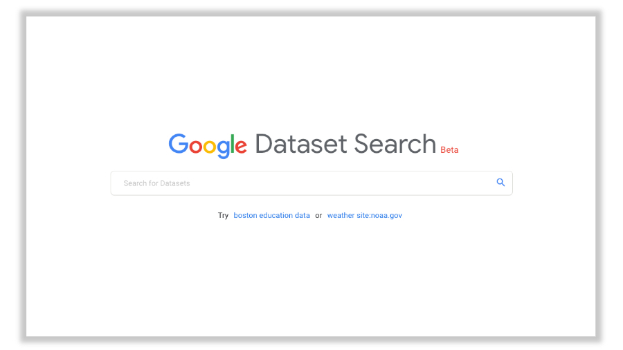 google dataset search