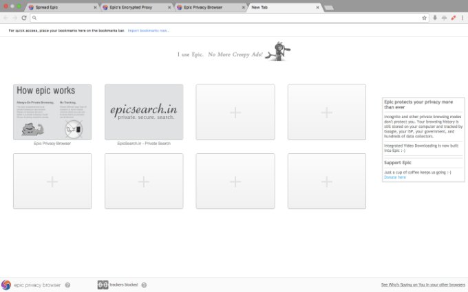 Epic - Best Feature Packed Privacy-Focused Browser