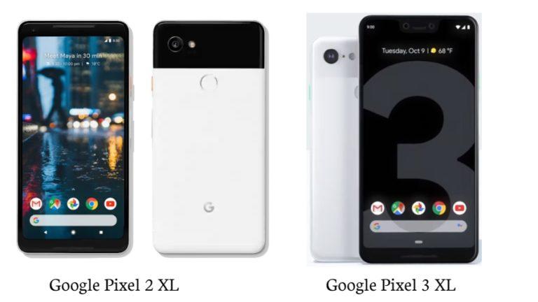 Google Pixel 2 XL vs Google Pixel 3 XL