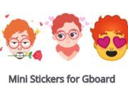 Mini stickers for Gboard