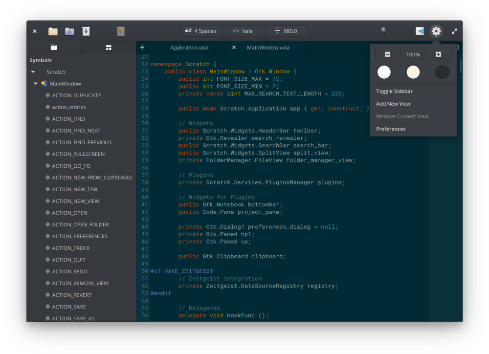 dark mode in code