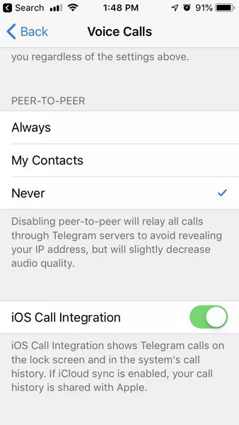 telegram IP address exposed