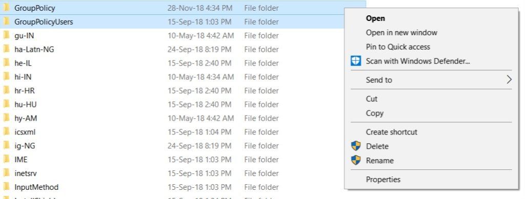 Copy Group Policy Folders