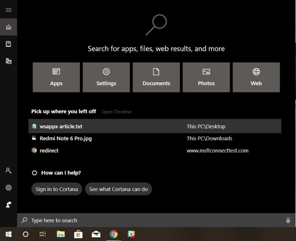 windows 10 cortana error