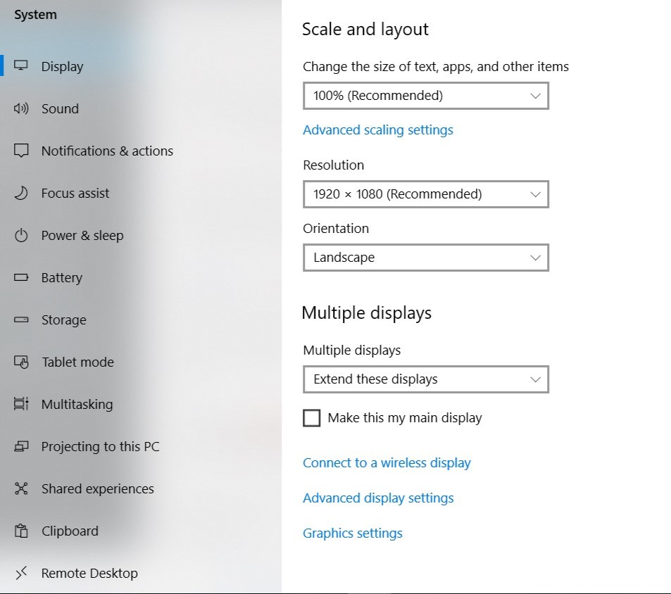 How To Setup Dual Monitors Or Multiple Monitors In Windows 10 3553