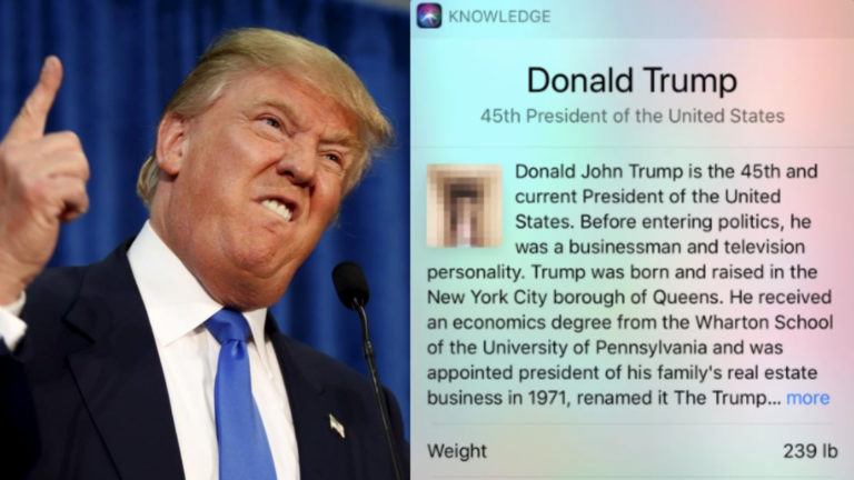 Siri Showed A Penis Image When Asked About Donald Trump