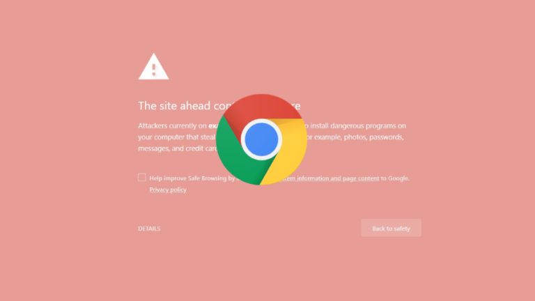 Google Chrome Interstitial Warning Page