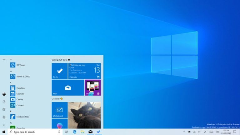Microsoft Windows 10 Light Theme