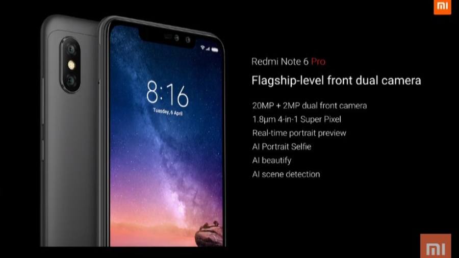 Xiaomi Redmi Note 6 With Four Cameras Debuts In India For Rs 13 999