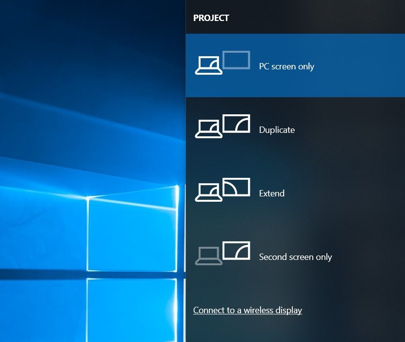 display settings two monitors windows 10