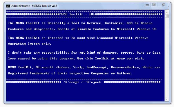 Windows 10 Bloatware Removal tool EULA