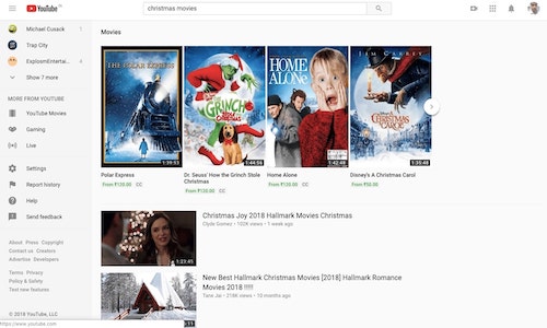 Youtube free christmas movies on sale 2018