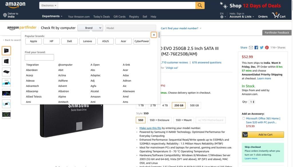 Amazon Adds Partfinder Tool To Check Compatibility Of PC Components