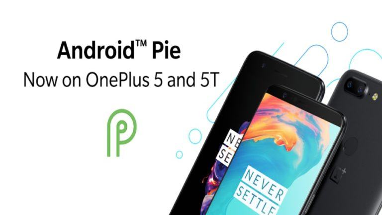 Android Pie OnePlus 5t