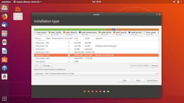 How to Install Ubuntu 18.04 Bionic Beaver and 18.10 Cosmic Cuttlefish Partition Manager