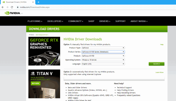 Latest Nvidia Graphics Driver Windows 10