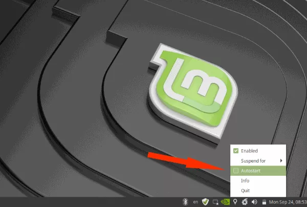 Linux Mint 19 Redshift enable