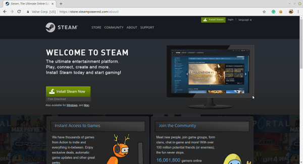 Linux Mint 19 gaming steam