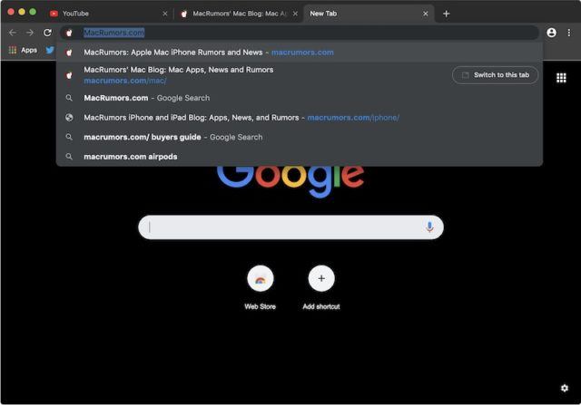 dark mode google chrome mac